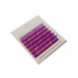 Ресницы цветные Beautier Фиолетовый SPECTRUM mix 6 линий 